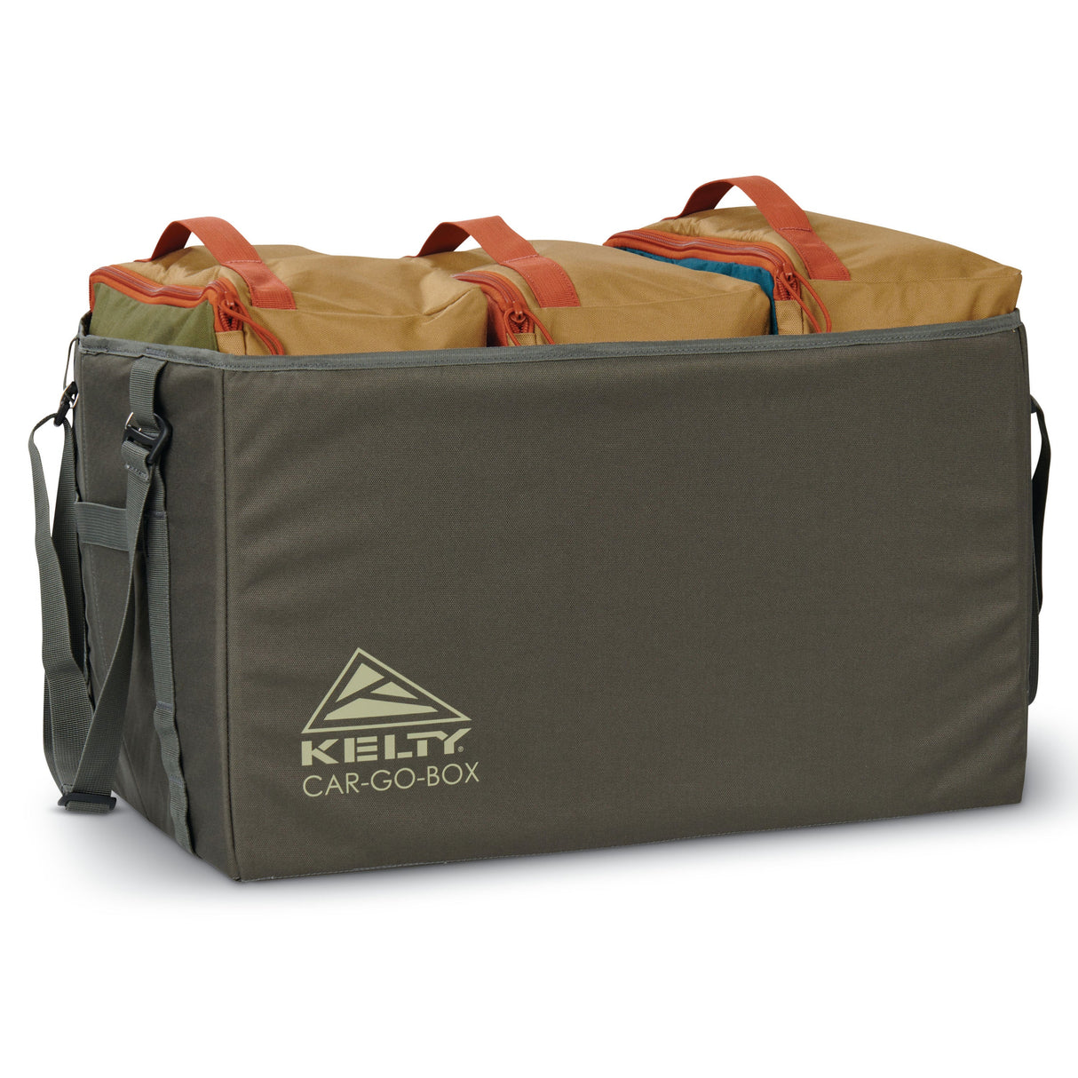 Kelty Car Go Box Camp Storage Organiser - Beluga/Dull Gold